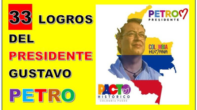 33 logros del presidente Gustavo Petro  en Colombia